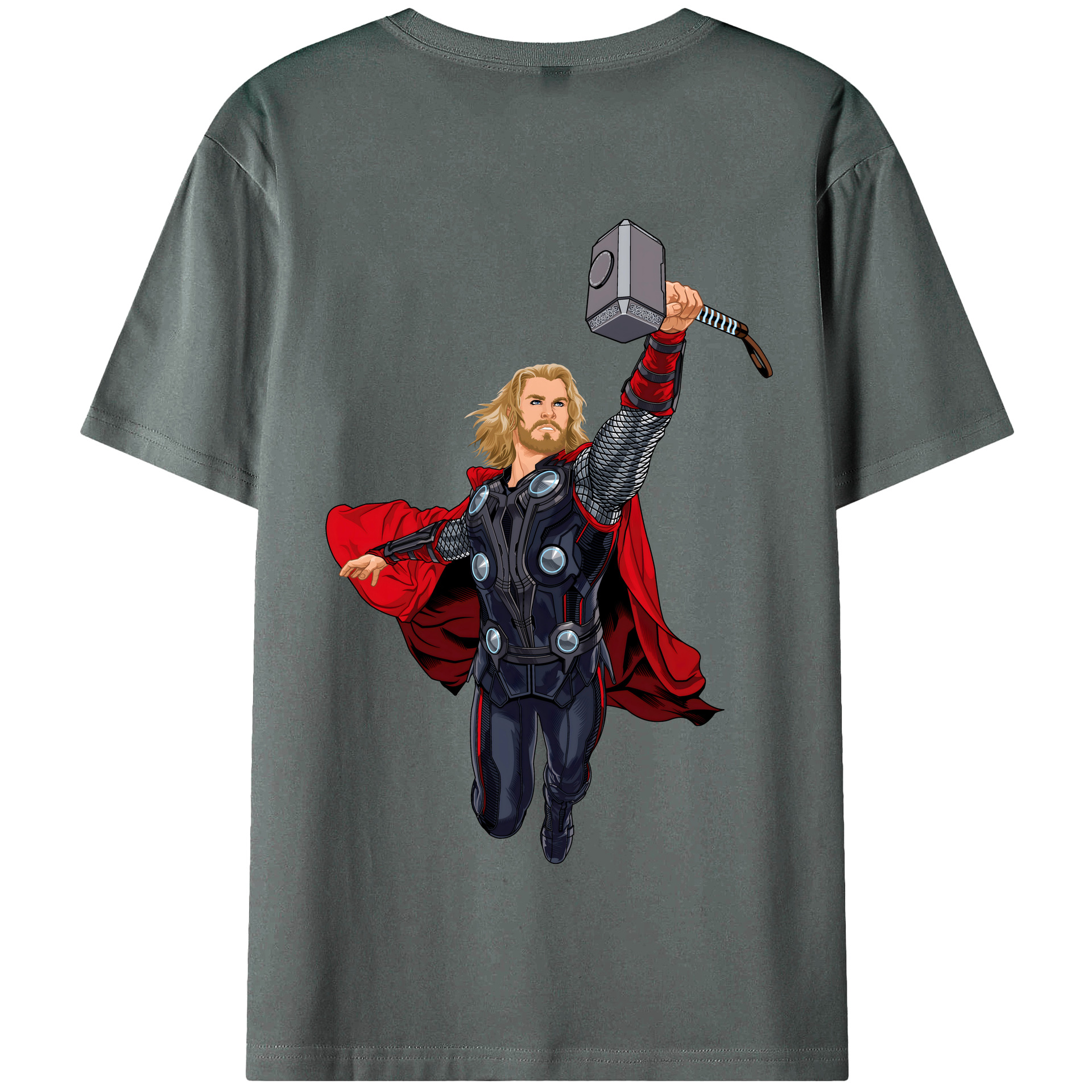 （画像用） アベンジャーズ The Avengers 綿100％半袖Tシャツ（背面プリント）